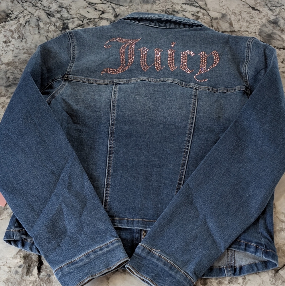 Juicy Couture Denim with Pink Rhinestones